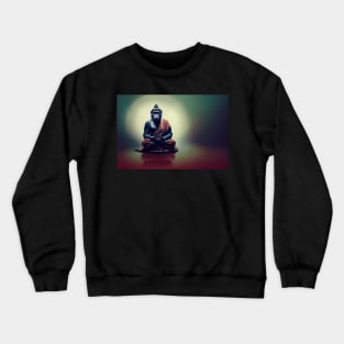 Meditating monkey Crewneck Sweatshirt